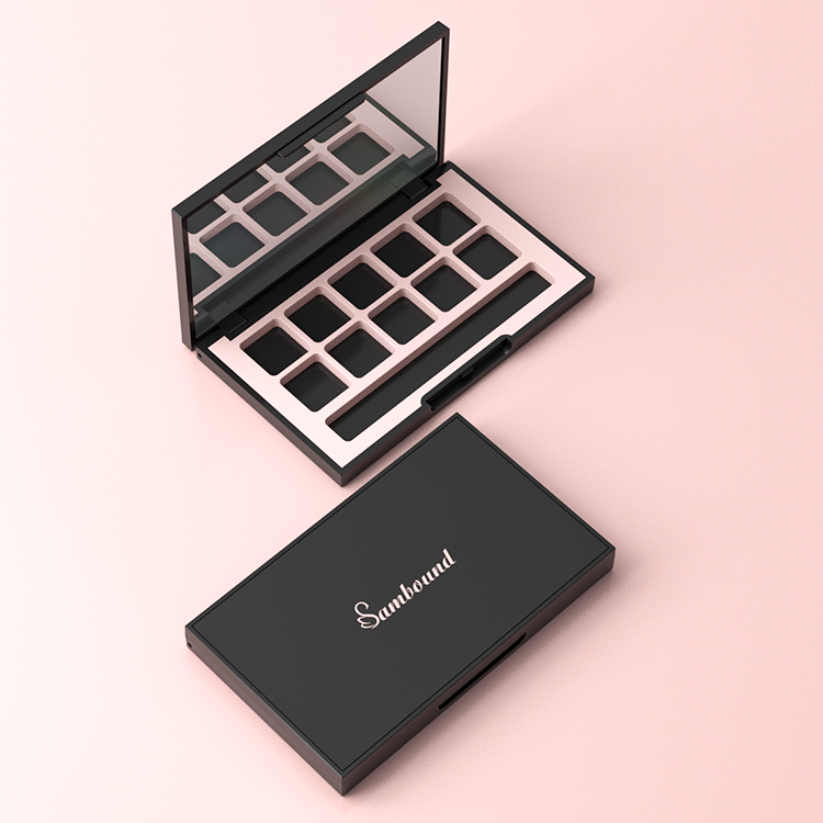 10色高質(zhì)感啞面空眼影盤(pán)包裝定制廠家