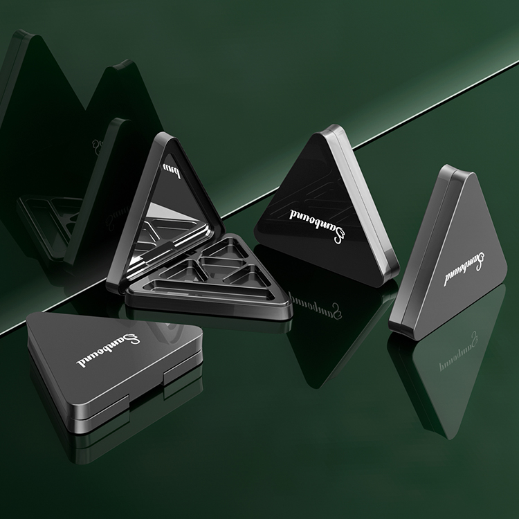 空磁吸三角形眼影盤(pán)彩妝包材定制加工廠(chǎng)家