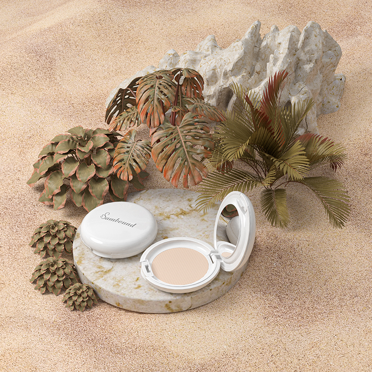 圓形空的粉餅盒氣墊盒空盒簡(jiǎn)約BB霜盒注塑加工廠