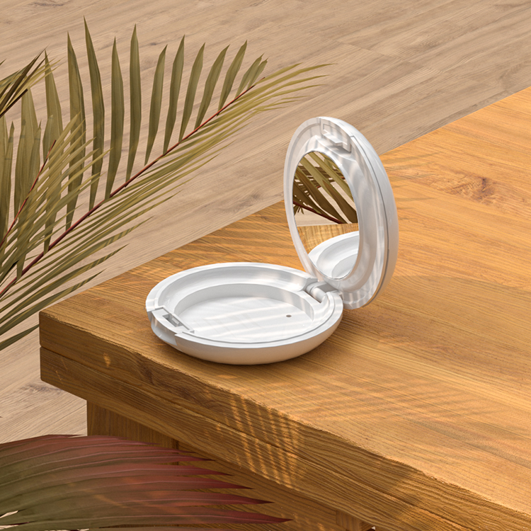 圓形空的粉餅盒氣墊盒空盒簡(jiǎn)約BB霜盒注塑加工廠