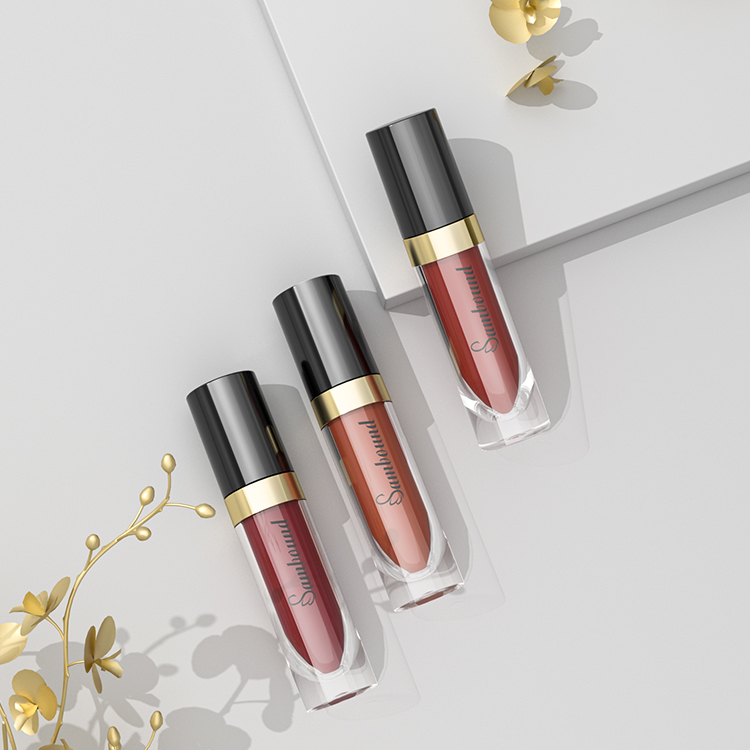 廠家直銷(xiāo)唇釉管空管圓形唇彩包材定制