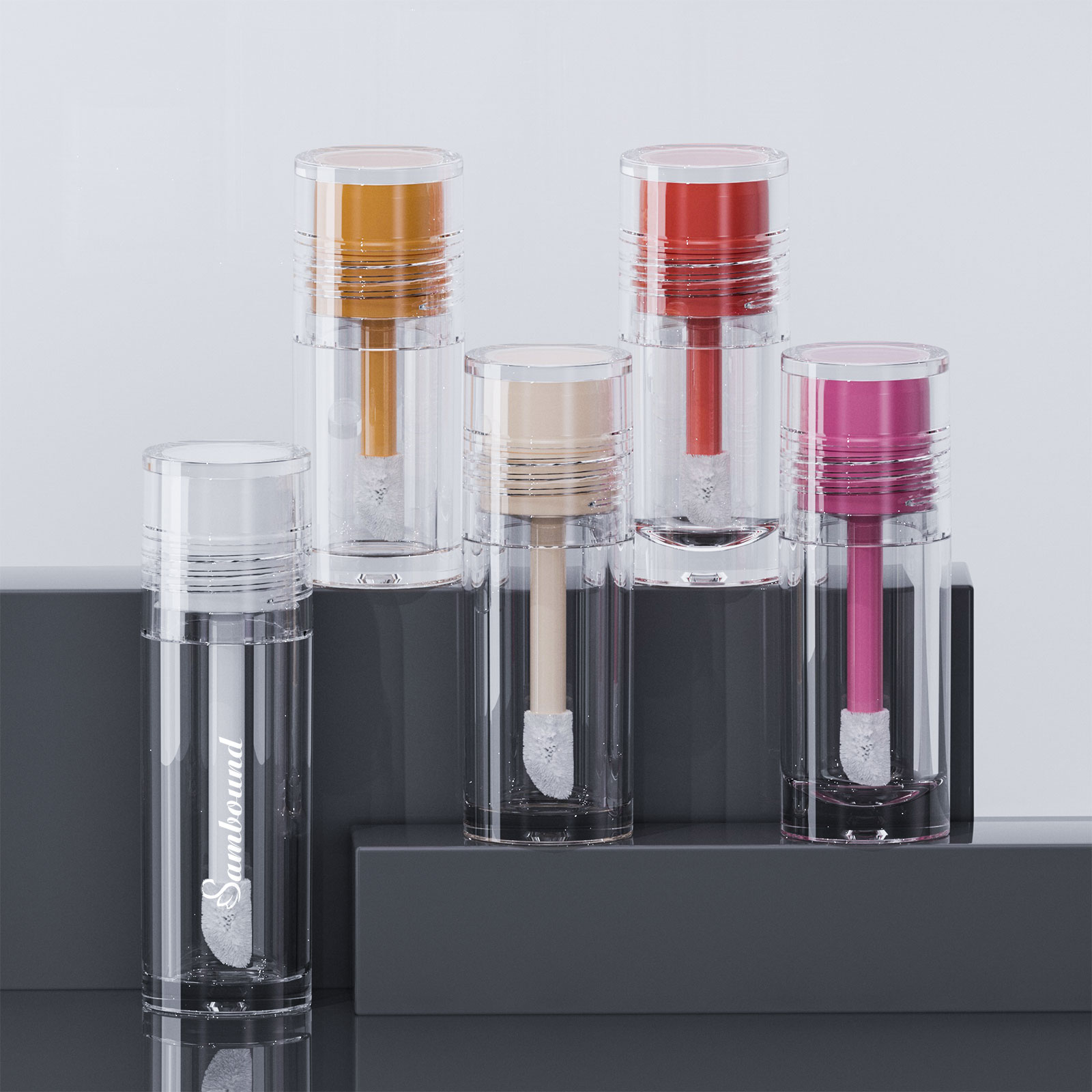 5種款式可選大容量透明唇彩管